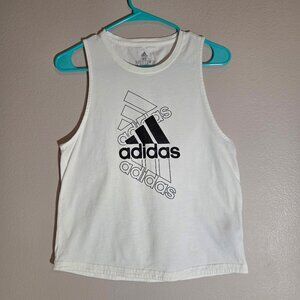 Adidas White Logo Tank, Women's Size XS